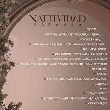 track-list-nattividad-di-natti-natasha-reggaeton-italia