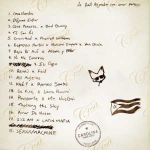 track-list-cosa-nuestra-album-di-rauw-alejandro